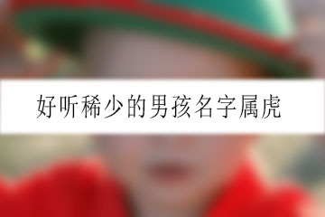 好聽(tīng)稀少的男孩名字屬虎